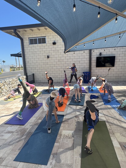 Yoga for adults is another feature for the commmunity.  
