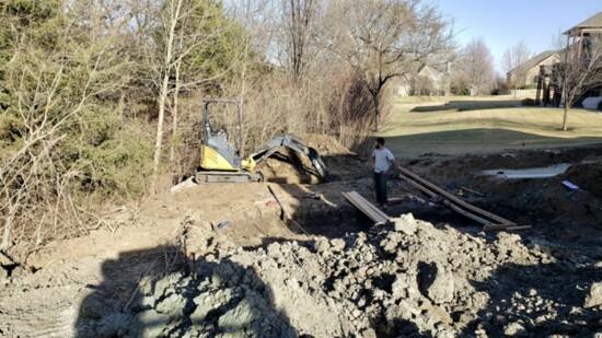 Digging the pool