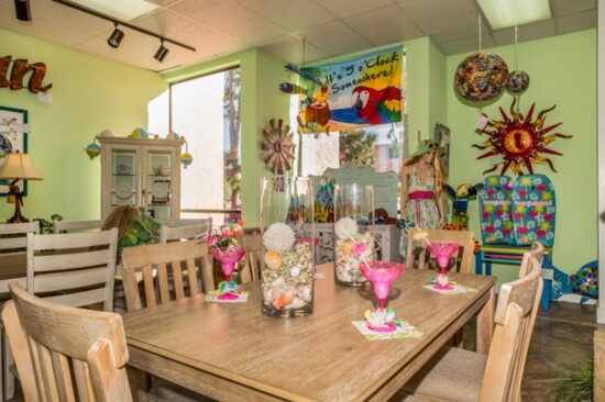 Pelicans and Flamingos features the high-quality consignment, as well as top-of-the-line new furniture.