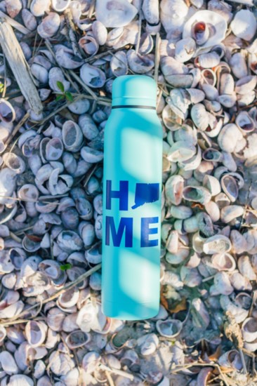 A water bottle perfect to display your CT pride on the go!