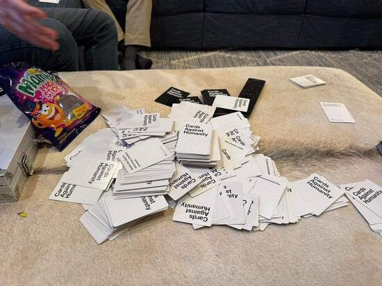 Games at Friendsgiving.