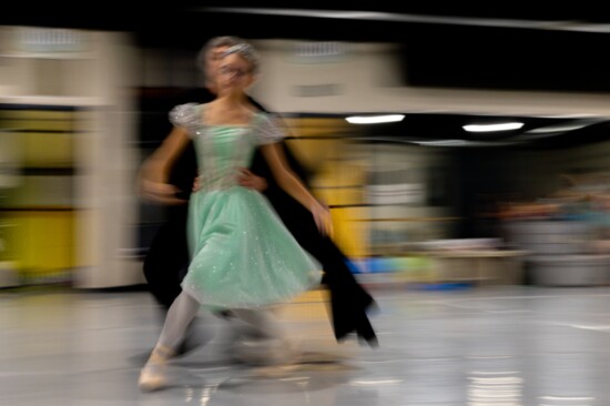 Matthew Reinschmidt and Mai-Linh North rehearse for The Nutcracker.