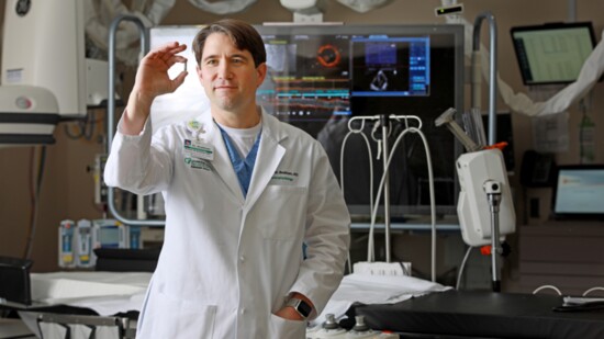 William W. Brabham, MD, FHRS, inside Lexington Medical Heart and Vascular Center.