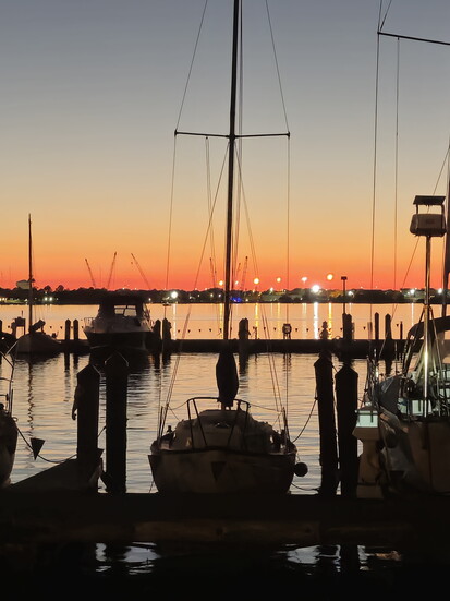 Waterfront at sunset in Norfolk. Photo Credit: Trevor Joppich