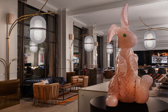 In the Glass Light Hotel & Gallery. Photo Credit: Glass Light Hotel & Gallery