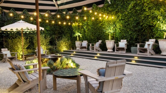 The idyllic outdoor patio