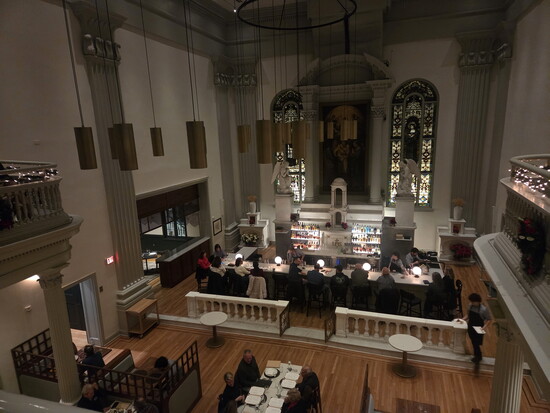 View of Wye Oak Tavern from the second floor. Photo Credit: Jennifer Waldera