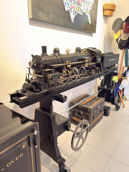 A fully-working 1-inch gauge model train.