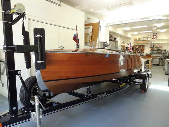 An exquisitely maintained 1932 split cockpit Chris-Craft