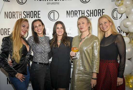 Chef Mila Furman, Julie Hafner (Studio SPIN), Keely Conrey, jeweler designer Asia Borycka, Marina Trakhtenberg (Styles & Smiles)