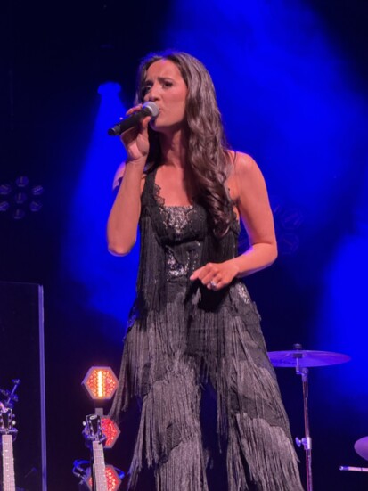 Emma Wright on stage at a recent Legends in Concert Series event. 