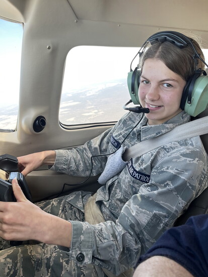 CAP Cadet Captain Taylor Goodrich. Photo credit: Mike Wissig 