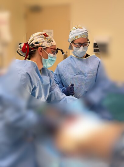 Dr. Morgan Martin in surgery