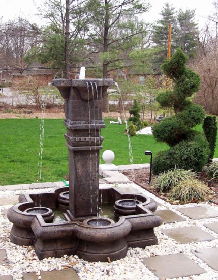 The Plinth Column Fountain by Als Garden Art—$2,800