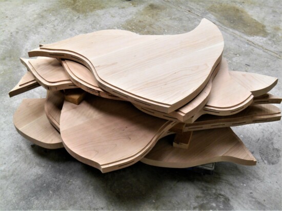 Leaf table top pieces