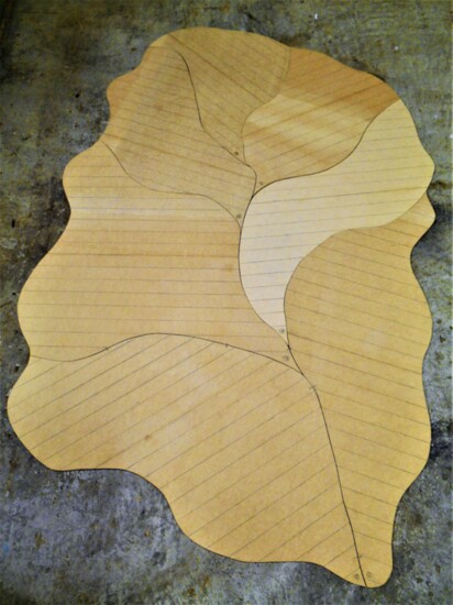 Leaf table top drawing