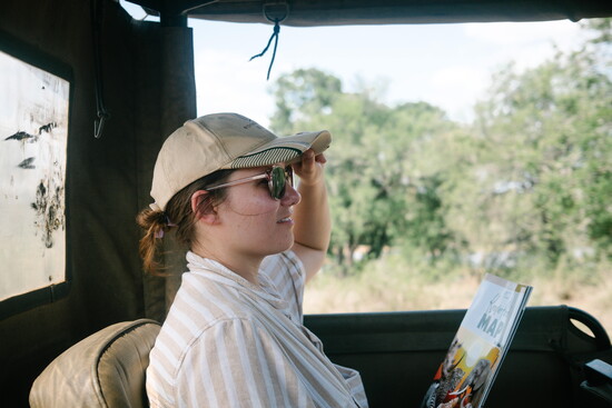 Valerie's first safari in South Africa