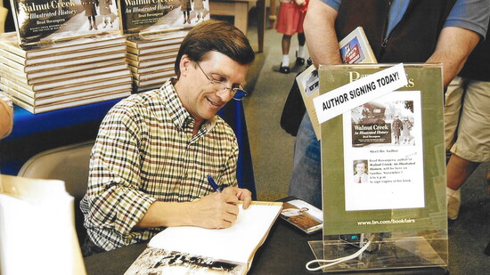 Brad Rovanpera book signing "Walnut Creek: An Illustrated History" in 2009.