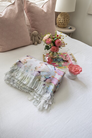 A Vietri tulip vase, floral diffuser and ring holder from Haven Lane Design Home Studio and Design Boutique's dormroom collection. 