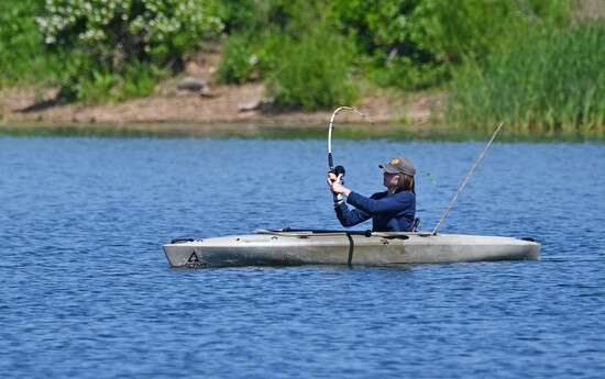 Anglers of all skill levels can enjoy the peaceful setting of Whalon Lake.