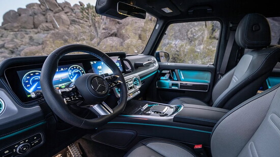 Interior of the Mercedes-Benz G580e
