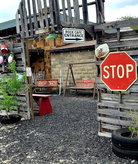 Entrance to the Rock Cafe in Stroud (Photo by Linda Milburn)