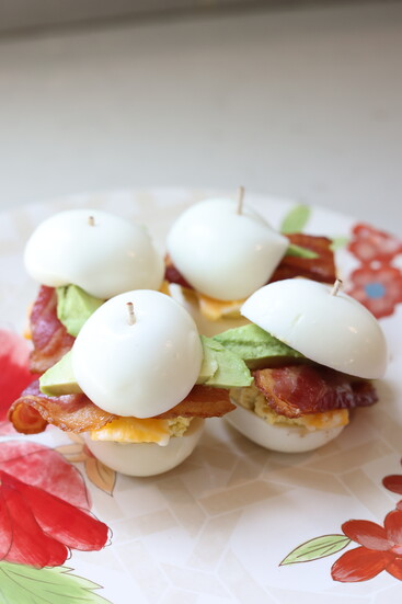 Hard Boiled Egg Bacon Sliders