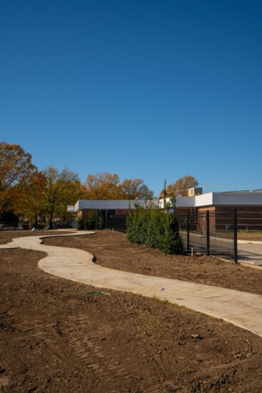 A walking trail near the new Rome Berry center for Seniors