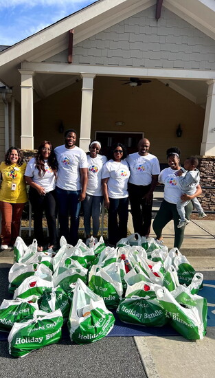 Hands and hearts at work.