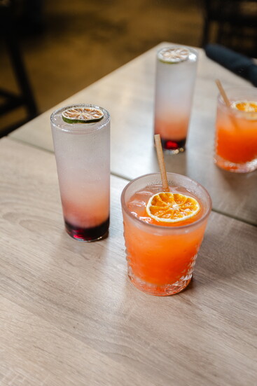 The Cure Cocktail and Blood Orange Margarita Cocktail