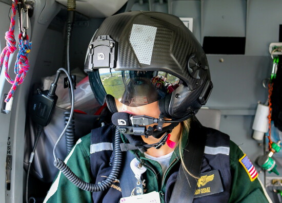 One of LifeFlight of Maine's flight nurses, Caitlin Sidley