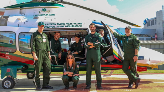 About 120 operational crew members service LifeFlight of Maine