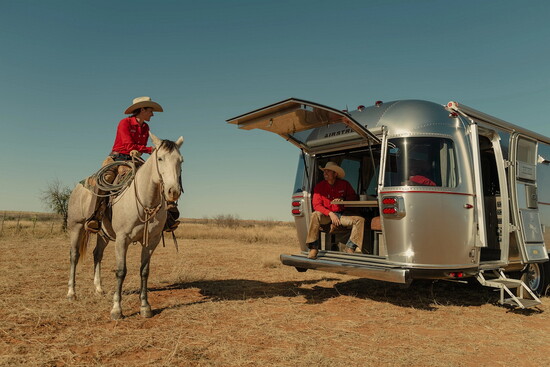 Classic Airstream design, reimagined with a Western soul.