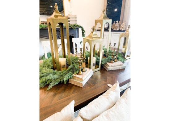 Adding greenery can extend holiday decor throughout the home.