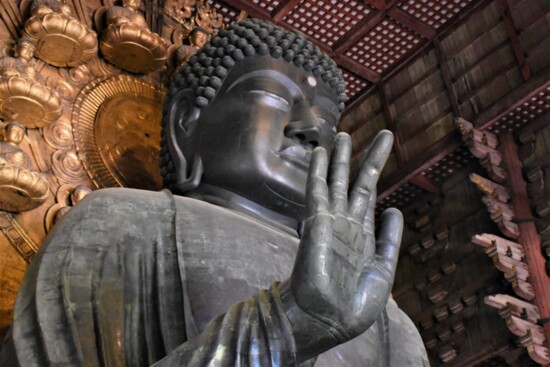 Buddha in the Temple of Todaiji, Nara, Japan