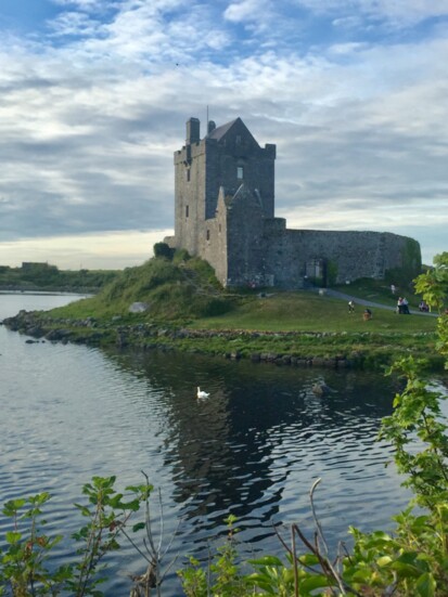 Dunguaire Castle in Kinvarra, a sea port village in County Galway, Ireland