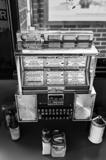 The jukebox offers fun music to enjoy.