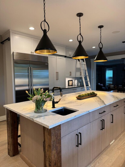 Marble counters installed by I.M.A.G.E