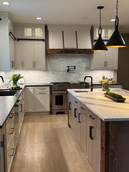Marble counters installed by I.M.A.G.E