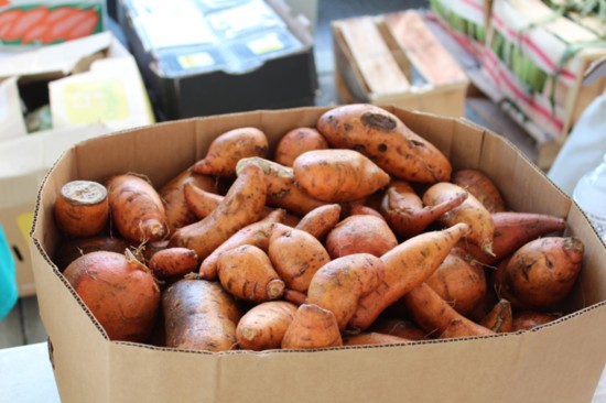 All Faiths Food Bank distributes fresh and locally grown food like these sweet potatoes