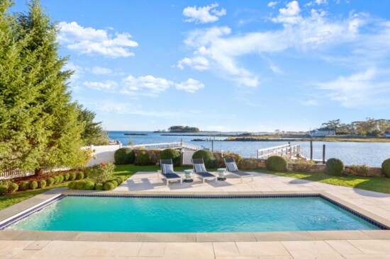 Backyard lap pool.