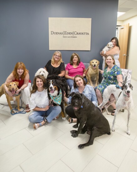 The Duenas Eden Cravatta team and their furry friends