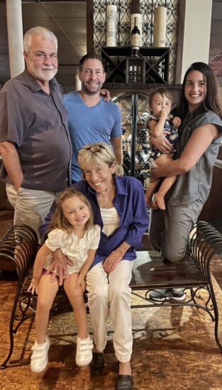 The Graham family - Dan, Devin, daughter Jojo, wife Casey, daughter Sloan, Pam