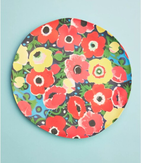 Melamime Floral Plate, Anthropologie.com
