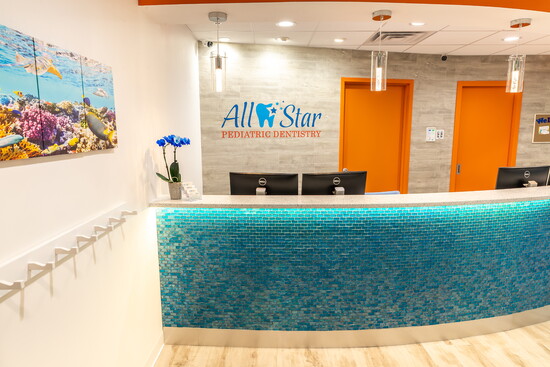 All Star Pediatric Dentistry Reception Desk