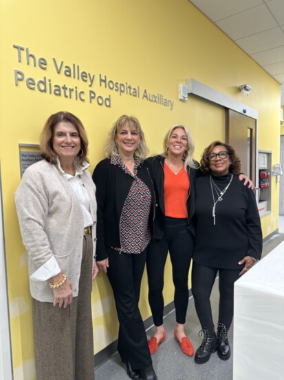 Kathy Acocella, Lisa Pensa, Claudia Sanchez, Geisa Flynn  Visiting the new hospital