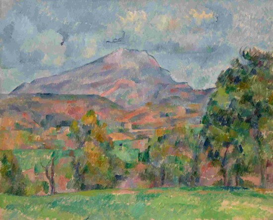 Paul Cezanne (1839-1906), "La Montagne Sainte-Victoire," 1888-1890, oil on canvas