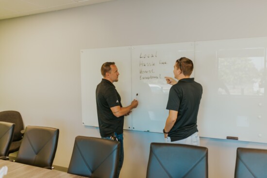 Jason Spear, Field Services Manager (left) and Jeremy Olson, Network Tech Lead (right)