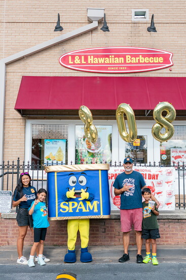 The Kervin Family on National Spam Musubi Day