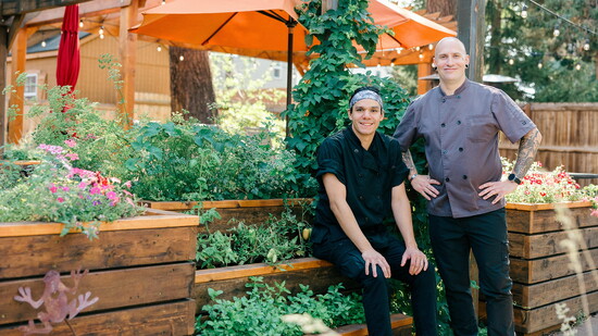 (l to r) The Open Door Lead Chef Pherry Luz and Kitchen Manager Seth Likens.